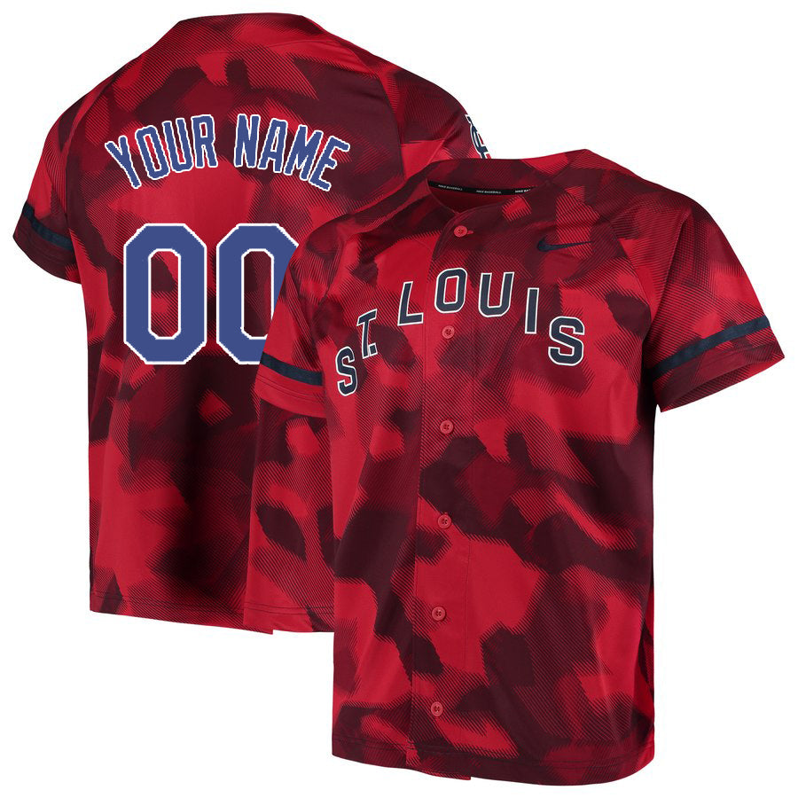 Custom Cardinals Red Camo Fashion Men’s Customized Jersey