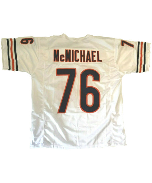 Custom Men’s Chicago Bears #76 Steve McMichael White Jerseys
