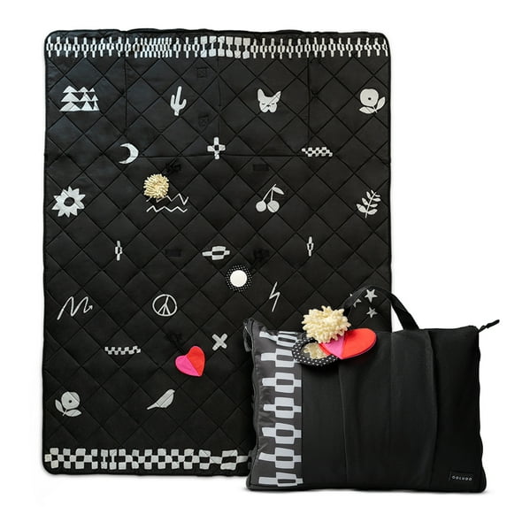 Colugo Park Playmat, Sensory Play Mat for Outdoors, Black