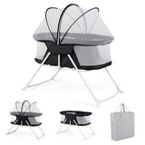 Costway 2 in 1 Baby Bassinet with Rocking Motion with Breathable Mesh Black