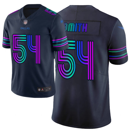 Custom Cowboys #54 Jaylon Smith Navy Men’s Stitched Football Limited City Edition Jersey