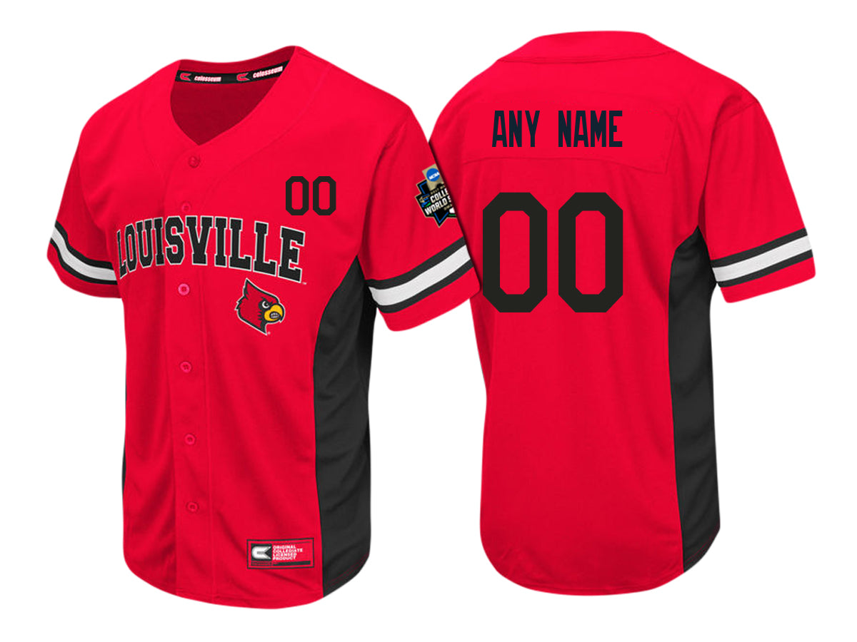 Custom Custom Louisville Cardinals College Baseball Jersey