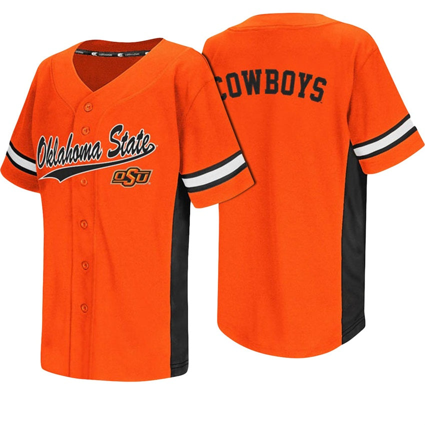 Custom Custom Oklahoma State Cowboys Orange College Baseball Jersey
