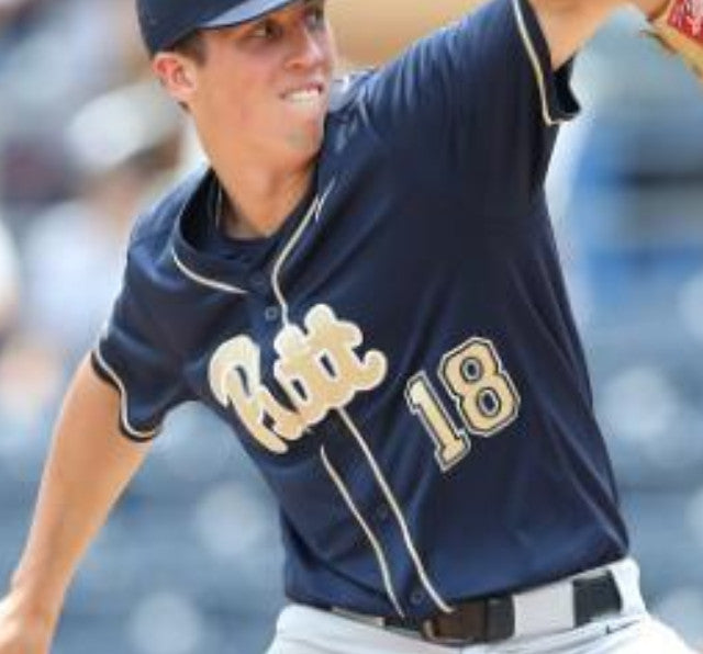 Custom Custom PITT Pittsburgh Panthers Navy Blue Baseball Jerseys