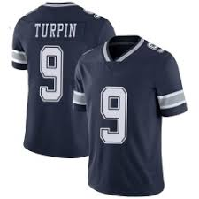 Custom Dallas Cowboys #9 KaVontae Turpin Navy Limited Jersey
