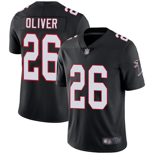 Custom Falcons #26 Isaiah Oliver Black Alternate Men’s Stitched Football Vapor Untouchable Limited Jersey