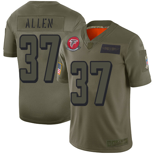 Custom Falcons #37 Ricardo Allen Camo Men’s Stitched Football Limited 2019 Salute To Service Jersey