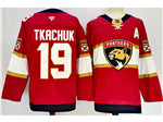Custom Florida Panthers #19 Matthew Tkachuk 2024 Red Jersey