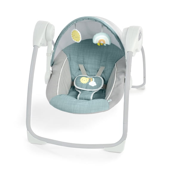 Ingenuity Sun Valley Portable Baby Swing with Canopy, Unisex, Ages 0-9 Months