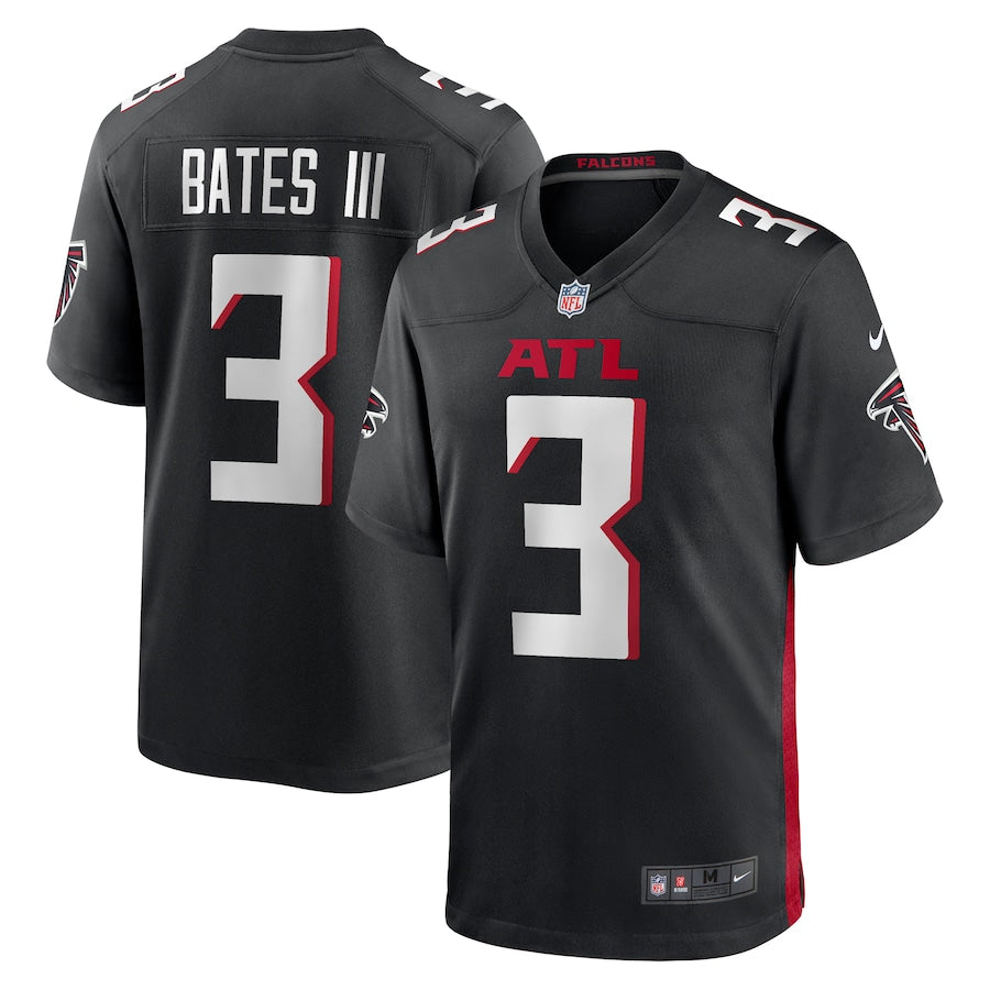 Custom Men’s #3 Jessie Bates III Atlanta Falcons  Game Player Jersey – Black