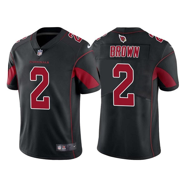 Custom Men’s Arizona Cardinals #2 Marquise Brown Black Color Rush Limited Stitched Jersey