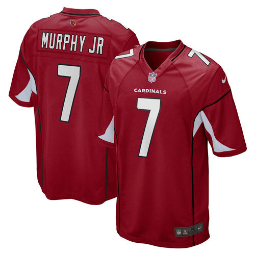 Custom Men’s Arizona Cardinals #7 Byron Murphy Jr. Red Stitched Game Jersey
