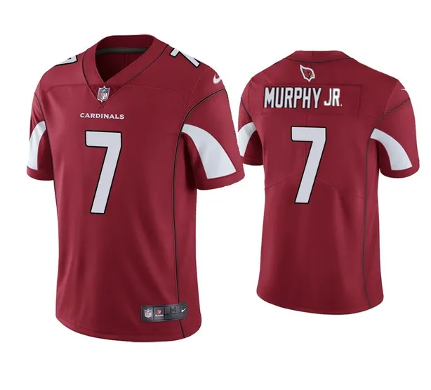 Custom Men’s Arizona Cardinals #7 Byron Murphy Jr. Red Vapor Untouchable Limited Stitched Jersey