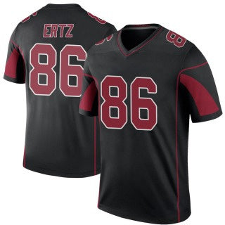 Custom Men’s Arizona Cardinals #86 Zach Ertz Black Rush Jersey