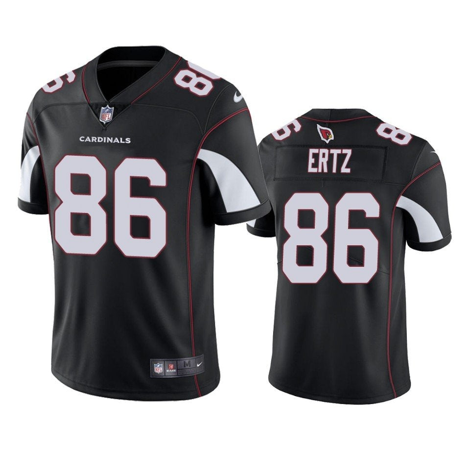 Custom Men’s Arizona Cardinals #86 Zach Ertz Black Vapor Limited Jersey