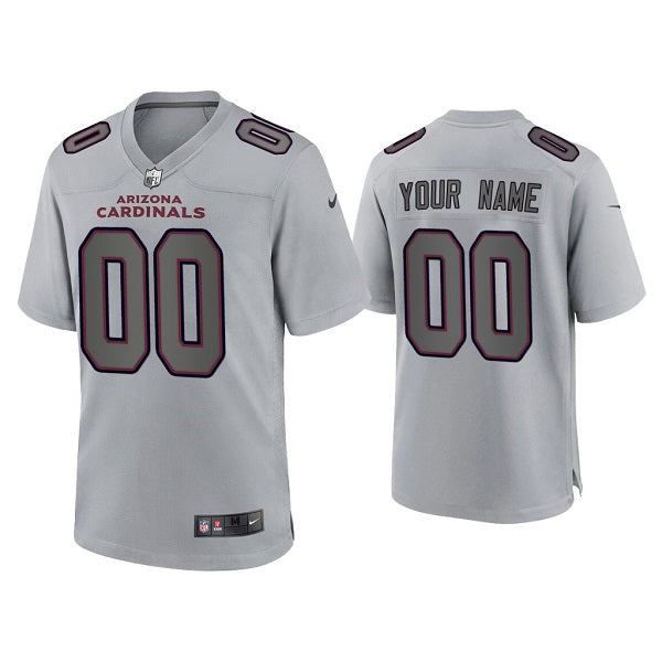 Custom Men’s Arizona Cardinals Active Player Custom Grey Atmosphere Fashion Stitched Game Jersey