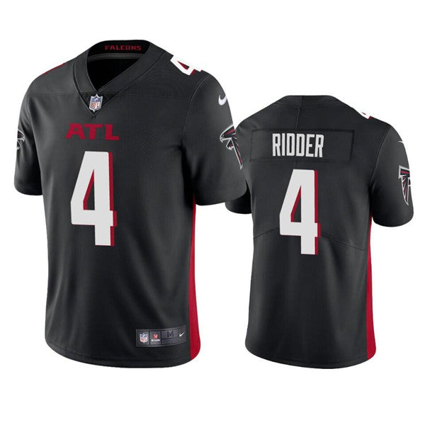 Custom Men’s Atlanta Falcons #4 Desmond Ridder Black Vapor Untouchable Limited Stitched Jersey