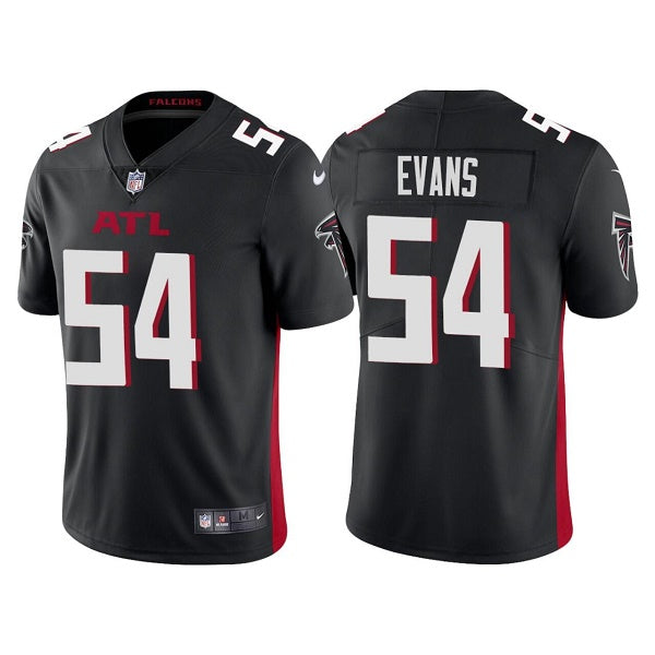 Custom Men’s Atlanta Falcons #54 Rashaan Evans Black Vapor Untouchable Limited Stitched Jersey