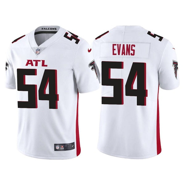 Custom Men’s Atlanta Falcons #54 Rashaan Evans White Vapor Untouchable Limited Stitched Jersey