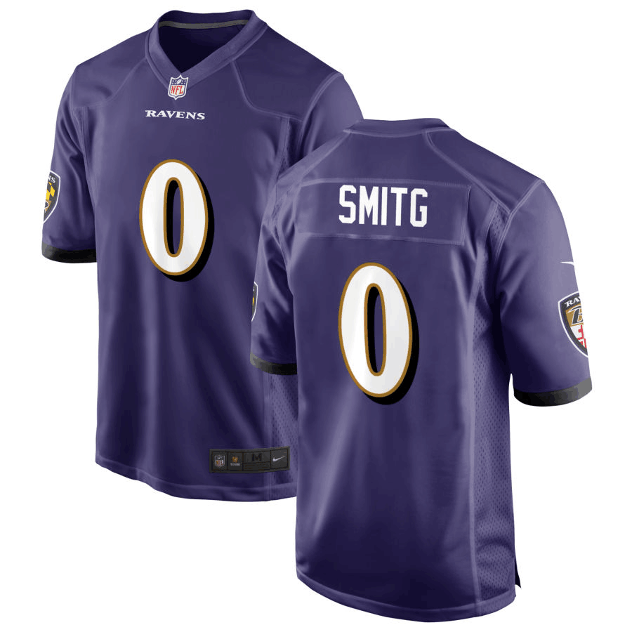Custom Men’s Baltimore Ravens #0 Roquan Smith Black Vapor Untouchable Limited Stitched Jersey