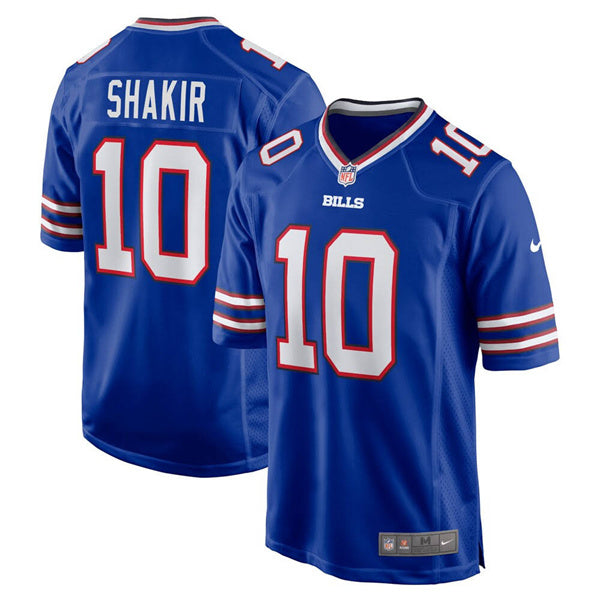 Custom Men’s Buffalo Bills #10 Khalil Shakir Blue Limited Jersey
