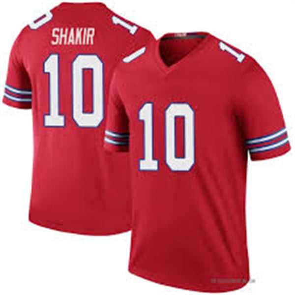 Custom Men’s Buffalo Bills #10 Khalil Shakir Red Limited Jersey