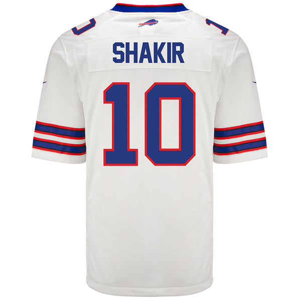 Custom Men’s Buffalo Bills #10 Khalil Shakir White Limited Jersey