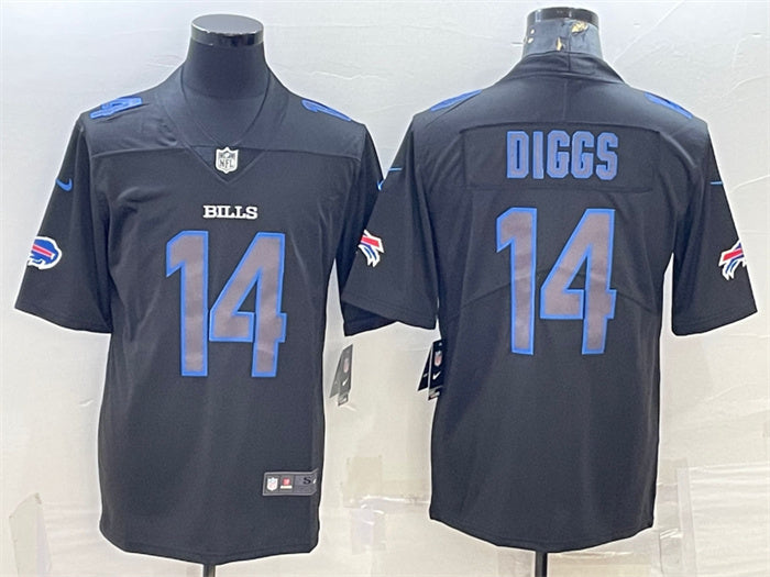 Custom Men’s Buffalo Bills #14 Stefon Diggs Black 2018 Impact Limited Stitched Jersey