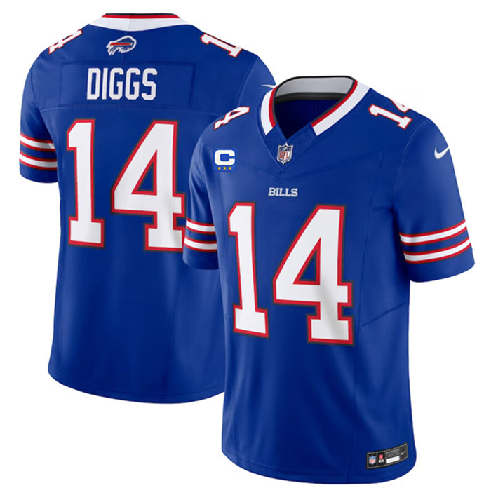 Custom Men’s Buffalo Bills #14 Stefon Diggs Blue 2023 F.U.S.E. With 3-Star C Patch Vapor Untouchable Limited Stitched Jersey