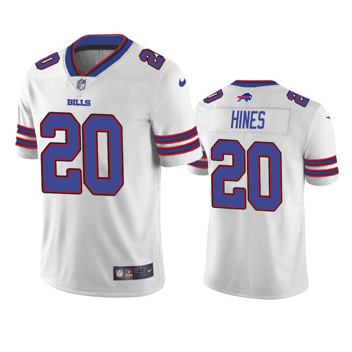 Custom Men’s Buffalo Bills #20 Nyheim Hines White Vapor Untouchable Limited Stitched Jersey