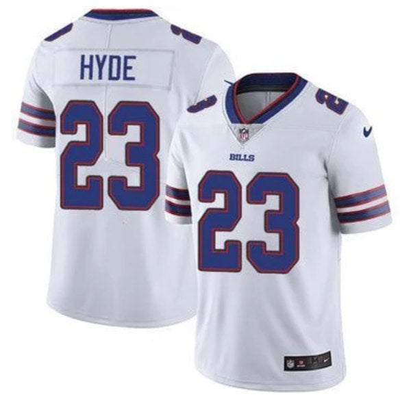 Custom Men’s Buffalo Bills #23 Micah Hyde White Vapor Untouchable Limited Stitched Jersey