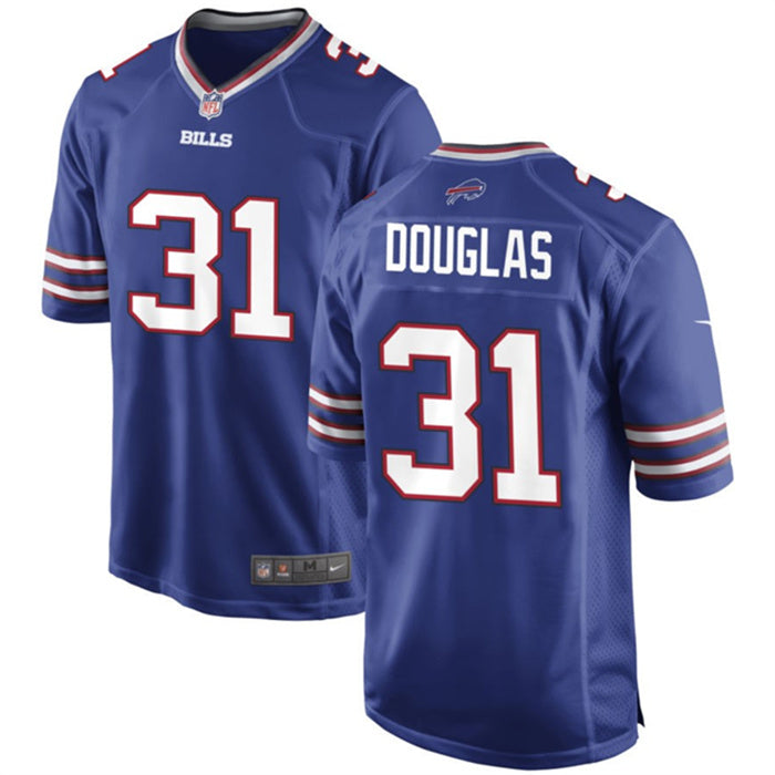 Custom Men’s Buffalo Bills #31 Rasul Douglas Blue Stitched Football Game Jersey
