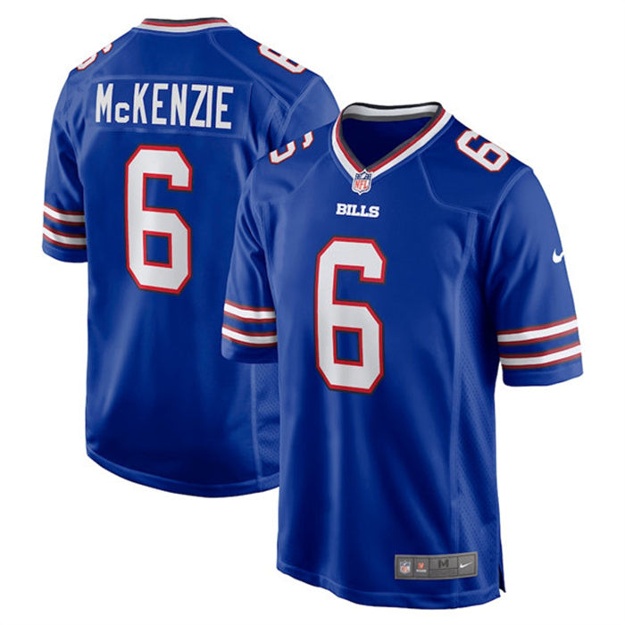 Custom Men’s Buffalo Bills #6 Isaiah McKenzie Royal Stitched Game Jersey