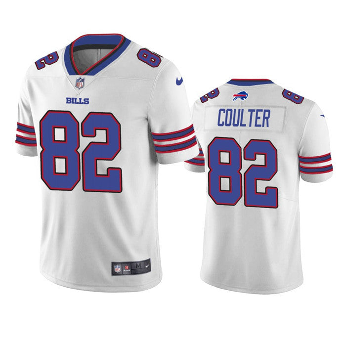 Custom Men’s Buffalo Bills #82 I. Coulter White Vapor Untouchable Limited Stitched Jersey