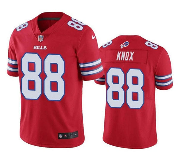 Custom Men’s Buffalo Bills #88 Dawson Knox Red Vapor Untouchable Limited Stitched Jersey