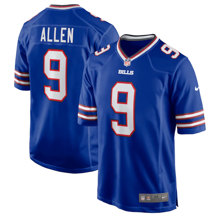Custom Men’s Buffalo Bills #9 Kyle Allen Blue Stitched Game Jersey
