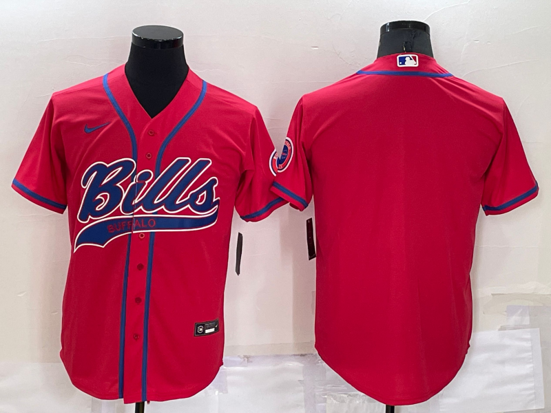 Custom Men’s Buffalo Bills Blank Pink Stitched Jersey