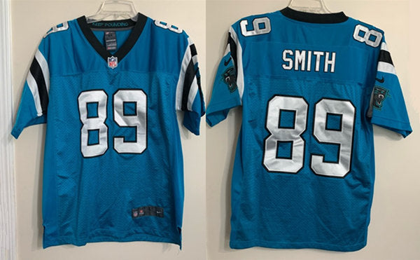 Custom Men’s Carolina Panthers #89 Steve Smith Blue Game Jersey