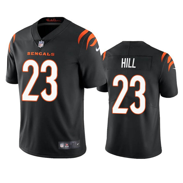 Custom Men’s Cincinnati Bengals #23 Daxton Hill Black Vapor Untouchable Limited Stitched Jersey