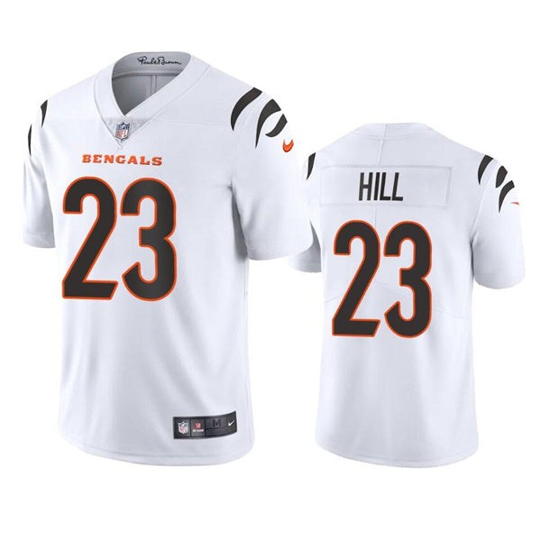 Custom Men’s Cincinnati Bengals #23 Daxton Hill White Vapor Untouchable Limited Stitched Jersey