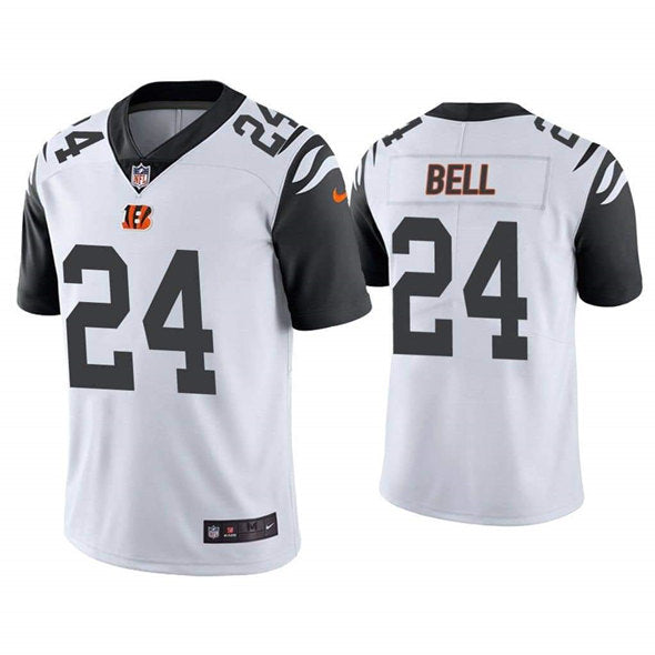 Custom Men’s Cincinnati Bengals #24 Vonn Bell White Vapor Untouchable Limited Stitched Jersey