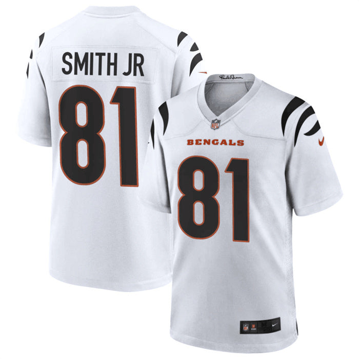 Custom Men’s Cincinnati Bengals #81 Irv Smith Jr. White Jersey