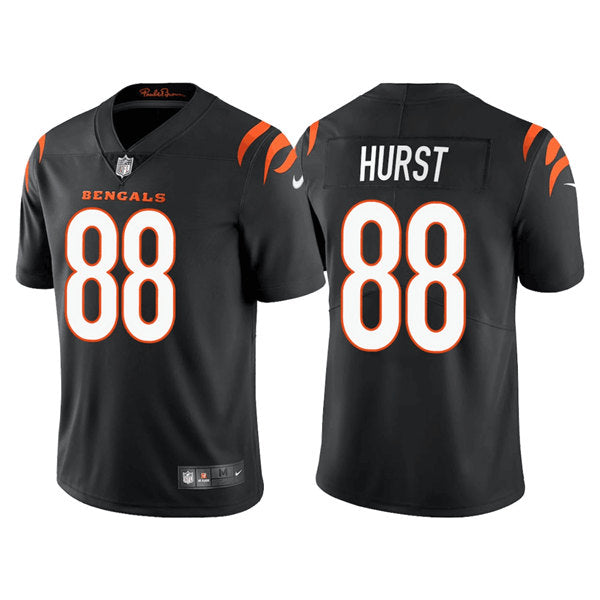 Custom Men’s Cincinnati Bengals #88 Hayden Hurst Black Vapor Untouchable Limited Stitched Jersey