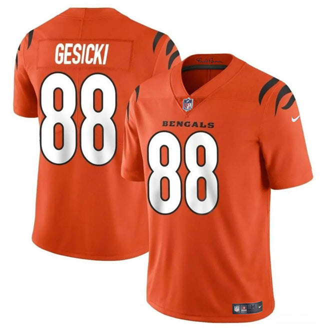 Custom Men’s Cincinnati Bengals #88 Mike Gesicki Orange Vapor Untouchable Limited Stitched Jersey