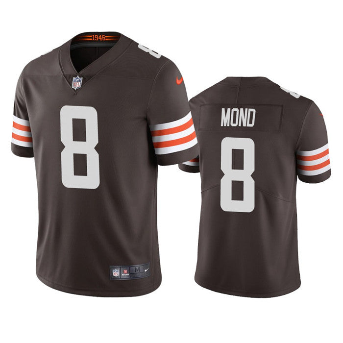 Custom Men’s Cleveland Browns #8 Kellen Mond Brown Vapor Untouchable Limited Stitched Jersey