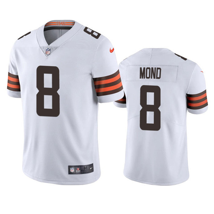 Custom Men’s Cleveland Browns #8 Kellen Mond White Vapor Untouchable Limited Stitched Jersey