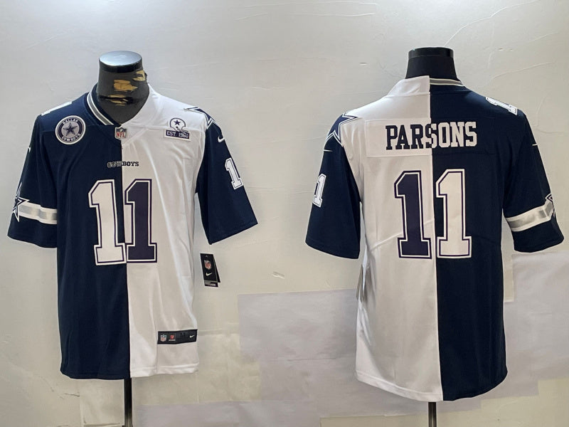 Custom Men’s Dallas Cowboys #11 Cedrick Wilson White Navy Vapor Limited Stitched Jerseys