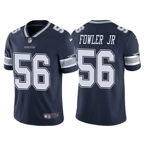 Custom Men’s Dallas Cowboys #56 Dante Fowler Jr. Navy Vapor Limited Stitched Jersey