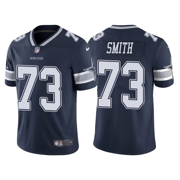 Custom Men’s Dallas Cowboys #73 Tyler Smith Navy Vapor Limited Stitched Jersey