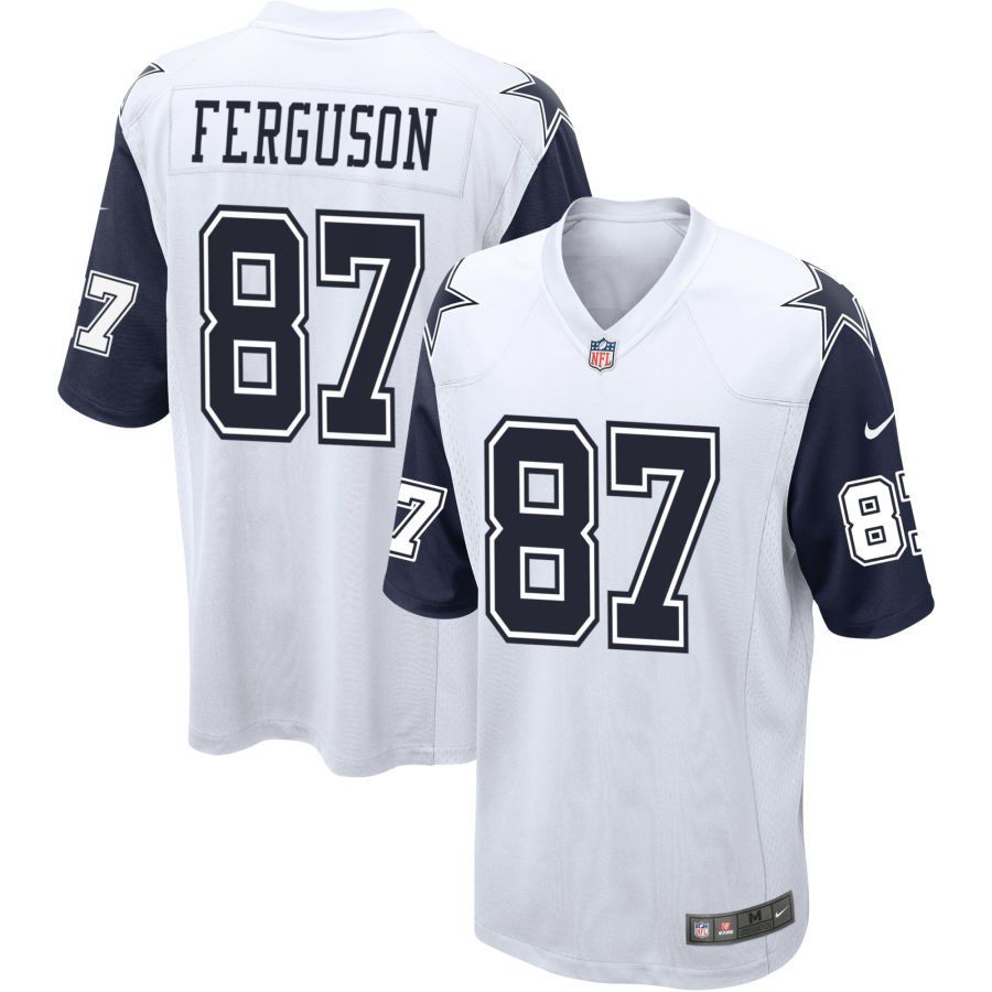 Custom Men’s Dallas Cowboys #87 Jake Ferguson Rush limited Stitched Jersey